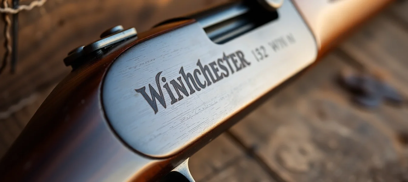 Hands loading a .32 WIN cartridge into a Winchester rifle, highlighting precise detail and historical appeal to enthusiasts of 32WIN firearms.