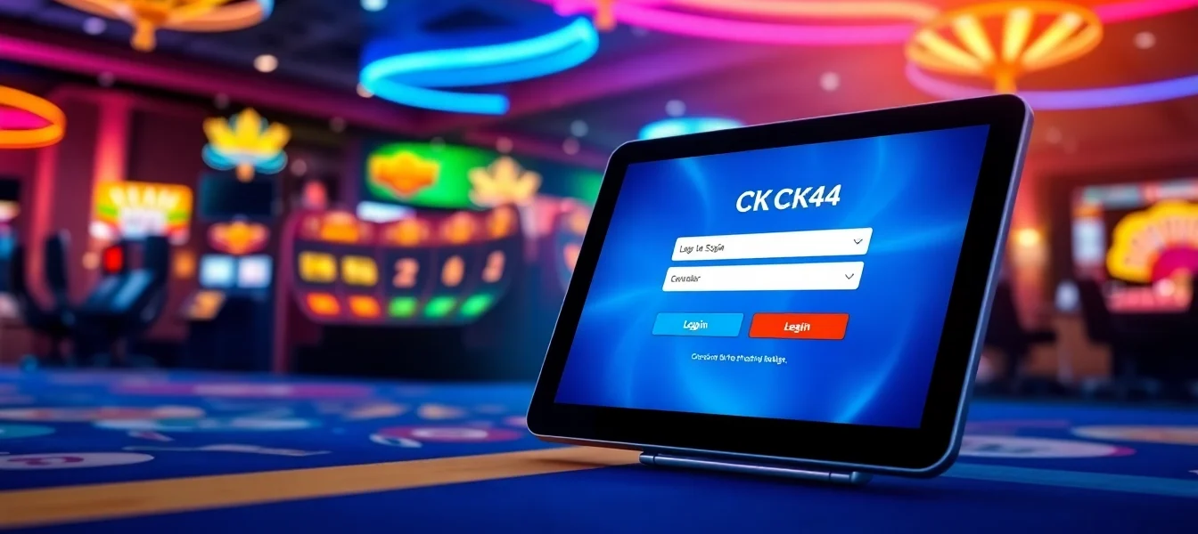 Effortless ck444 login on a sleek device engages users in vibrant online gaming environment with premium graphics.