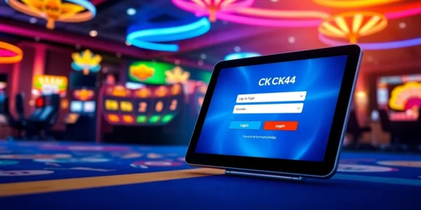 Effortless ck444 login on a sleek device engages users in vibrant online gaming environment with premium graphics.