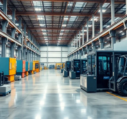 789F industrial machinery operating in a spacious, well-lit facility highlighting precision engineering and technical excellence for user accessibility.
