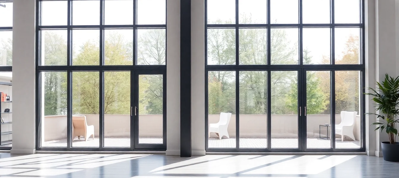 Bydgoszcz okna veka bydgoszcz—showroom with high-quality PVC window profiles in modern interior setting.