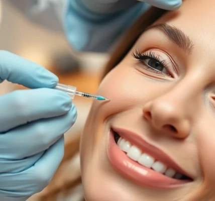 Botulinumtoxin treatment being carefully administered by an experienced doctor in Zürich for wrinkle reduction and facial rejuvenation.