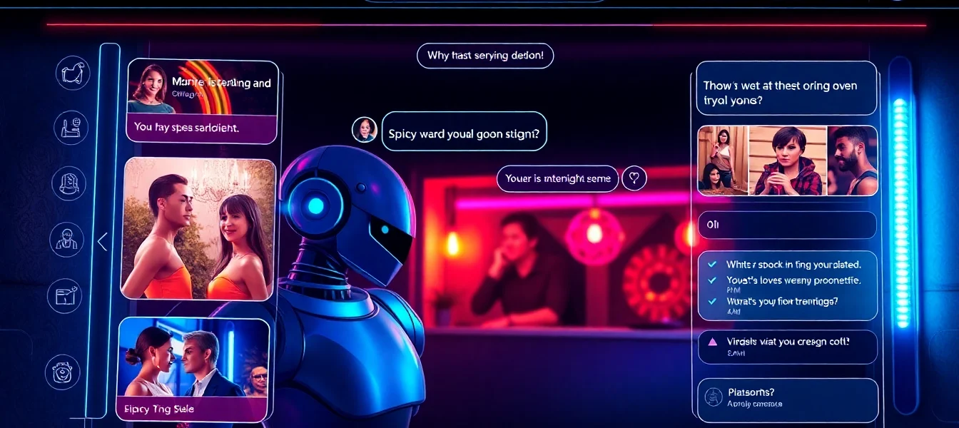 Spicy AI Chat app showcasing an engaging and realistic conversation with vibrant visuals for user immersion, emphasizing privacy and personalization.