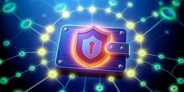 A modern crypto wallet showcasing advanced security features, emphasizing safe digital asset