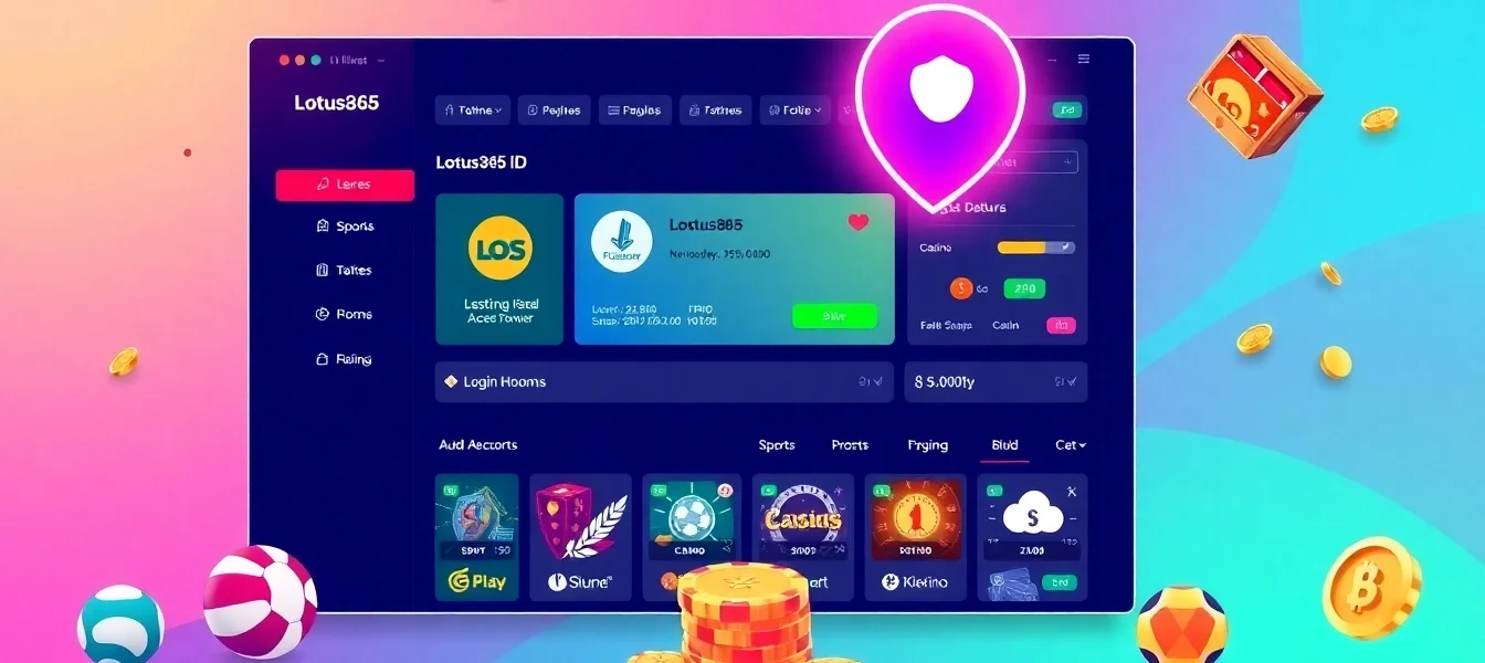 Seamless access to Lotus365 ID on a secure online betting platform showcasing sports and casino options for Indian users