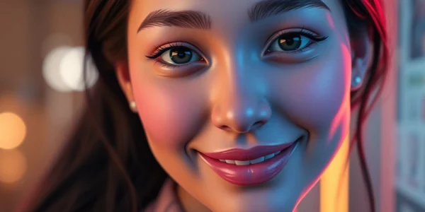 AI girlfriend engaging in an unfiltered NSFW chat, showcasing realistic visuals and a confident, alluring pose for immersive digital companionship.