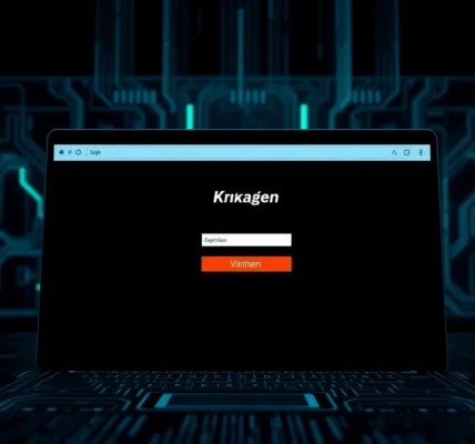 Secure кракен вход interface with dark theme and neon accents, emphasizing anonymity and cybersecurity.