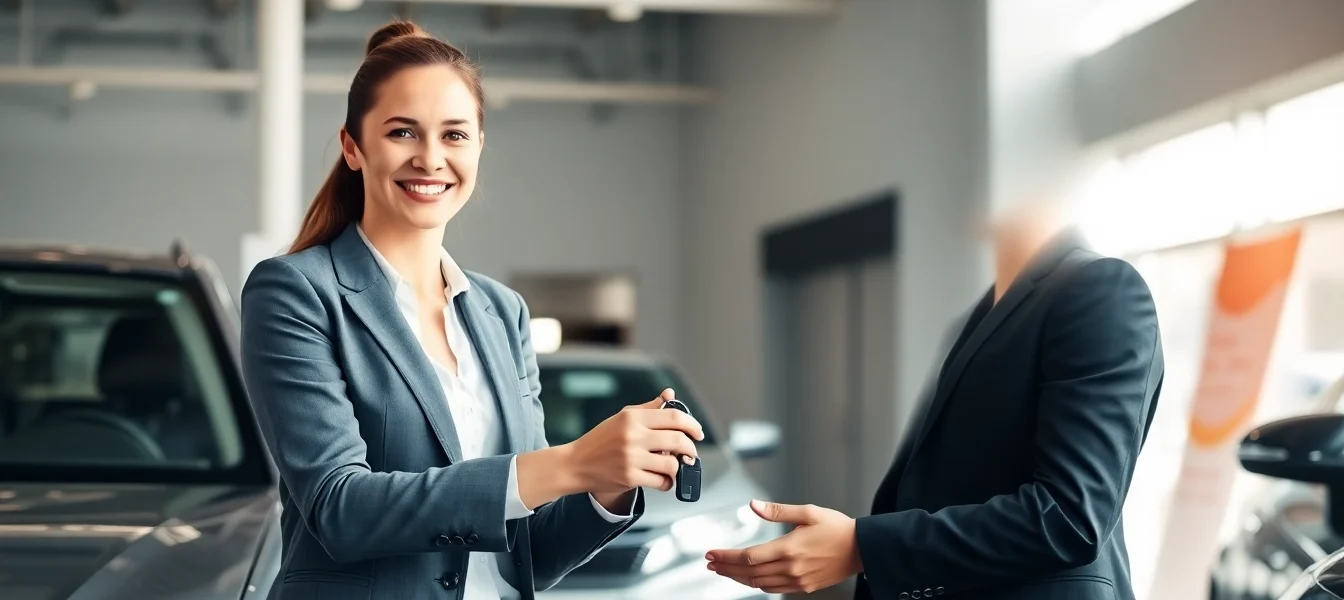 Compro auto torino service showcasing a satisfied customer receiving payment for their car