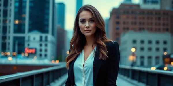 Professional profile showcasing confidence and style for high-end clients