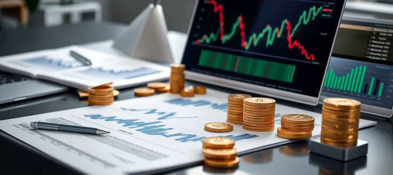 Professional financial advisor analyzing alternative investment guides and diversified assets