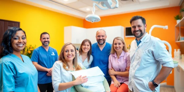 Ventura Bright Dental team offering friendly dental care in a welcoming modern clinic setting
