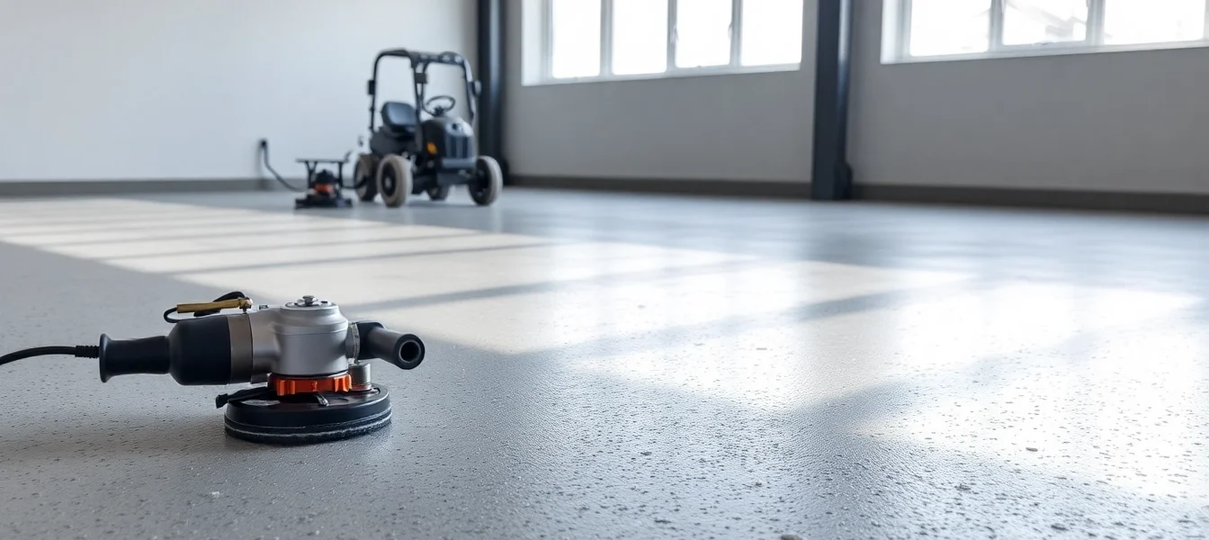 Expert floor preparation Birmingham services demonstrating surface grinding and surface