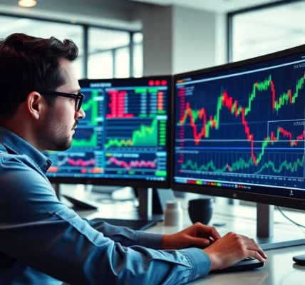 Trading view platform showcases detailed financial charts and analysis tools for traders and